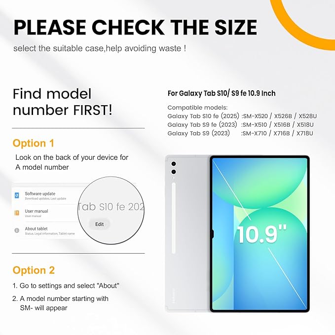 Samsung Galaxy Tab S9 FE 10.9 Inch Case